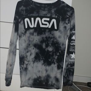 Long Sleeve Tye Dye NASA Shirt